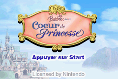 Barbie as the Princess and the Pauper screenshot 4 for GameBoy Advance